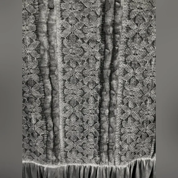 NWOT POL Textured Navy Blue/Grey Mini Dress/Tunic with Amazing Detailing - Picture 8 of 8